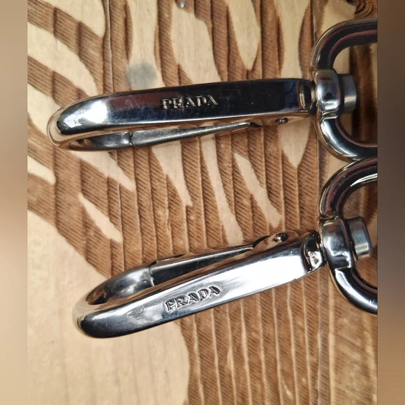 Vintage Prada Tessuto Grey Nylon & Saffino Leather Crossbody Shoulder Bag - Picture 10 of 16